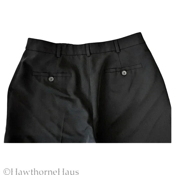 ASOS Design Black Dress Pants Size 6 Straight Leg Stretch Career Pockets - Picture 5 of 9